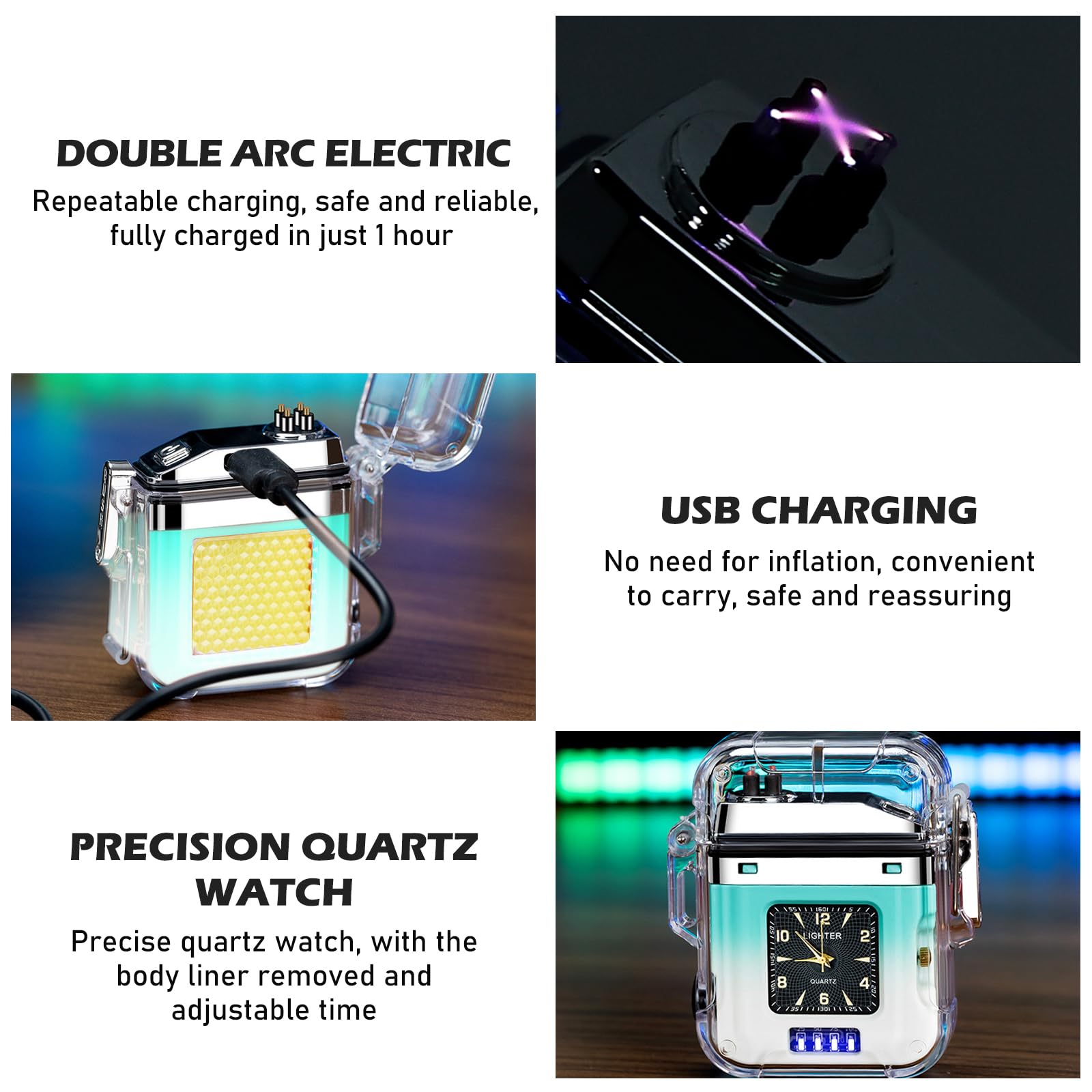 Accendino al Plasma con Indicatore di Potenza a LED - www
