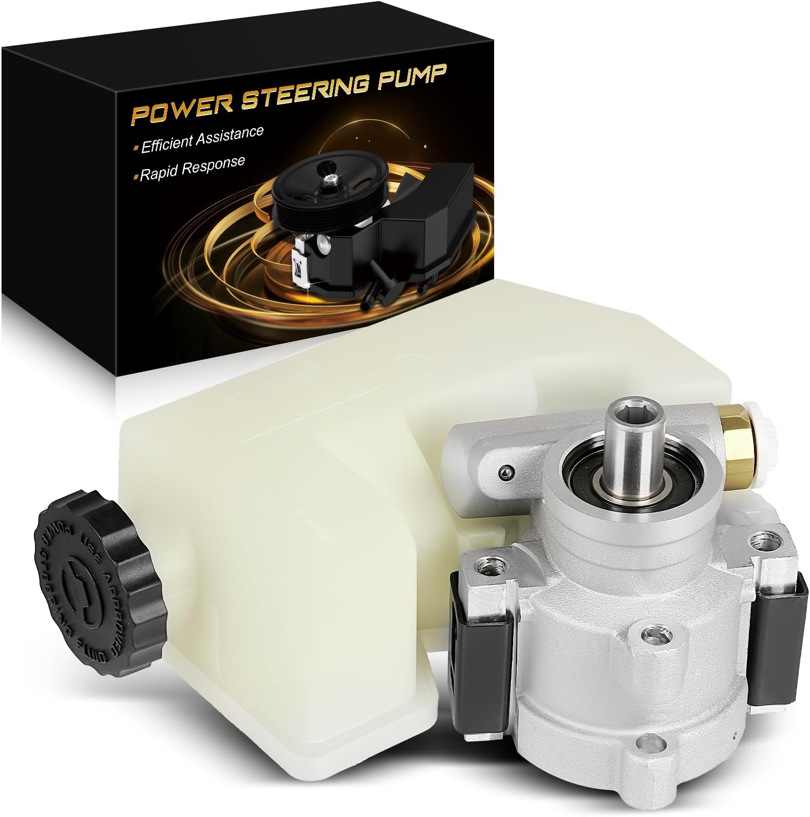 - AATEE 20-64610 Power Steering Pump with Reservoir Fits for:-Jeep Liberty 2002 2003 2004 2005 2006 3.7L V6, Replace# 20-64610 B52088710AB 52088710AC 52088710AA 4892371AA 53010258AC
