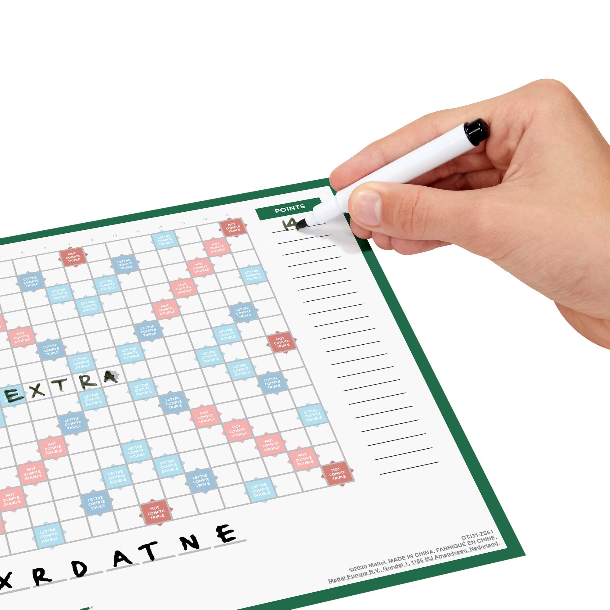 mattelgames Scrabble Duplicate, gra planszowa i listy na boisku, do 6 graczy jednocześnie, GTJ31