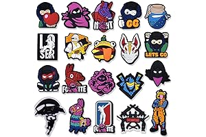 Fortnite Croc Charms for Boys: Video Game Shoe Decoration Charms for Epic Adventures