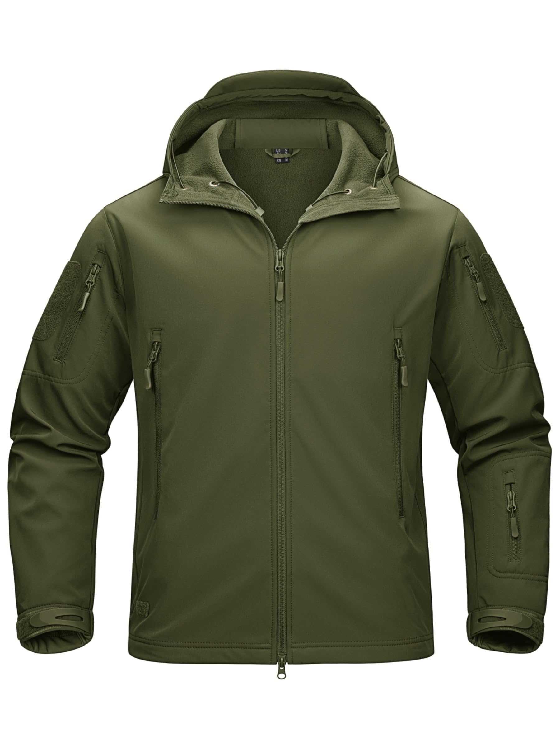 Military Waterproof Men's Softshell Jacket Fleece Lining Camouflage Outdoor Coat