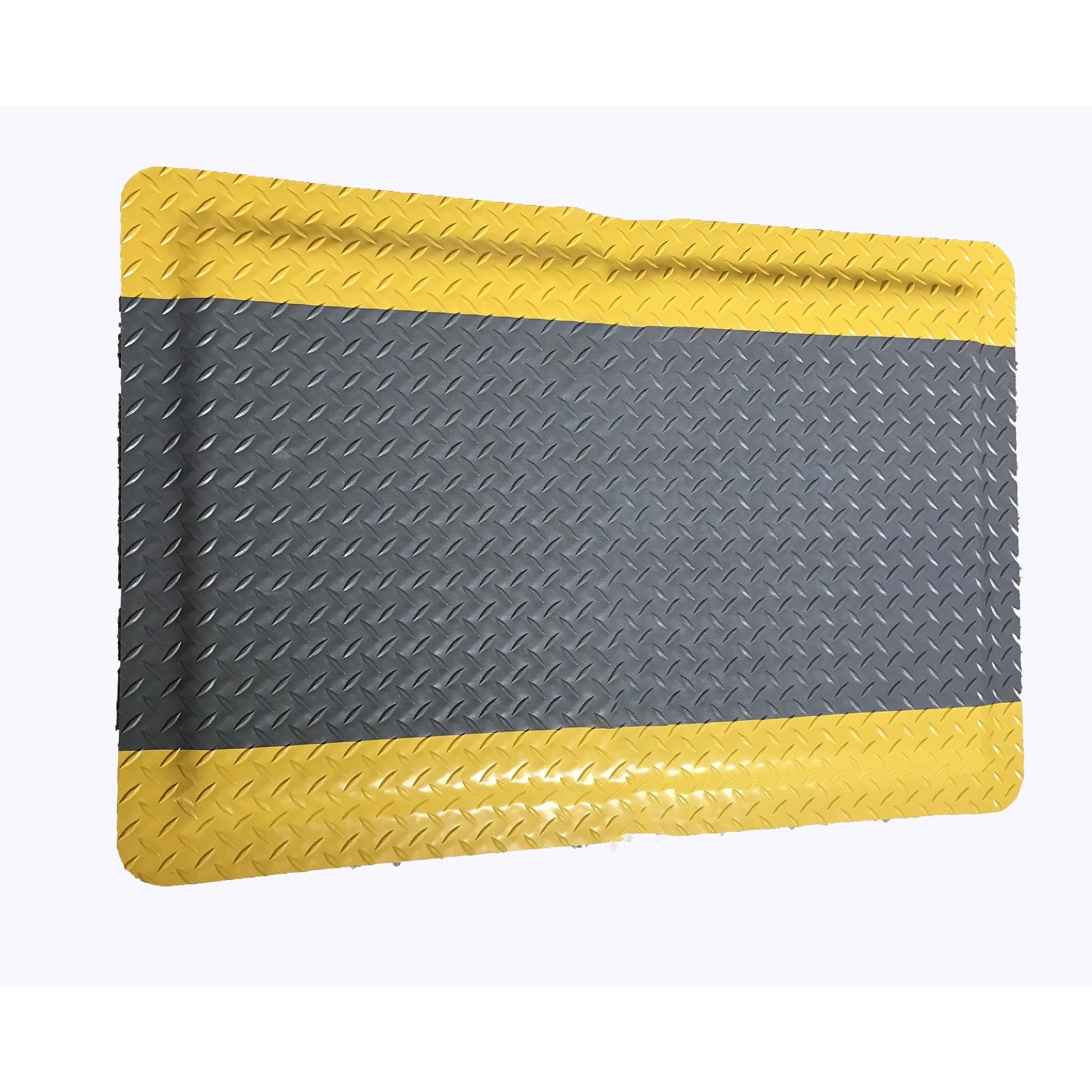OWOHYG 20Mm Thicked Heavy Duty Anti Fatigue Floor Mat,Non-Slip Surface Waterproof,Anti-Static Kitchen Mat For Commercial Industrial Work.Grey1-60x60x2cm/24x24x0.8in