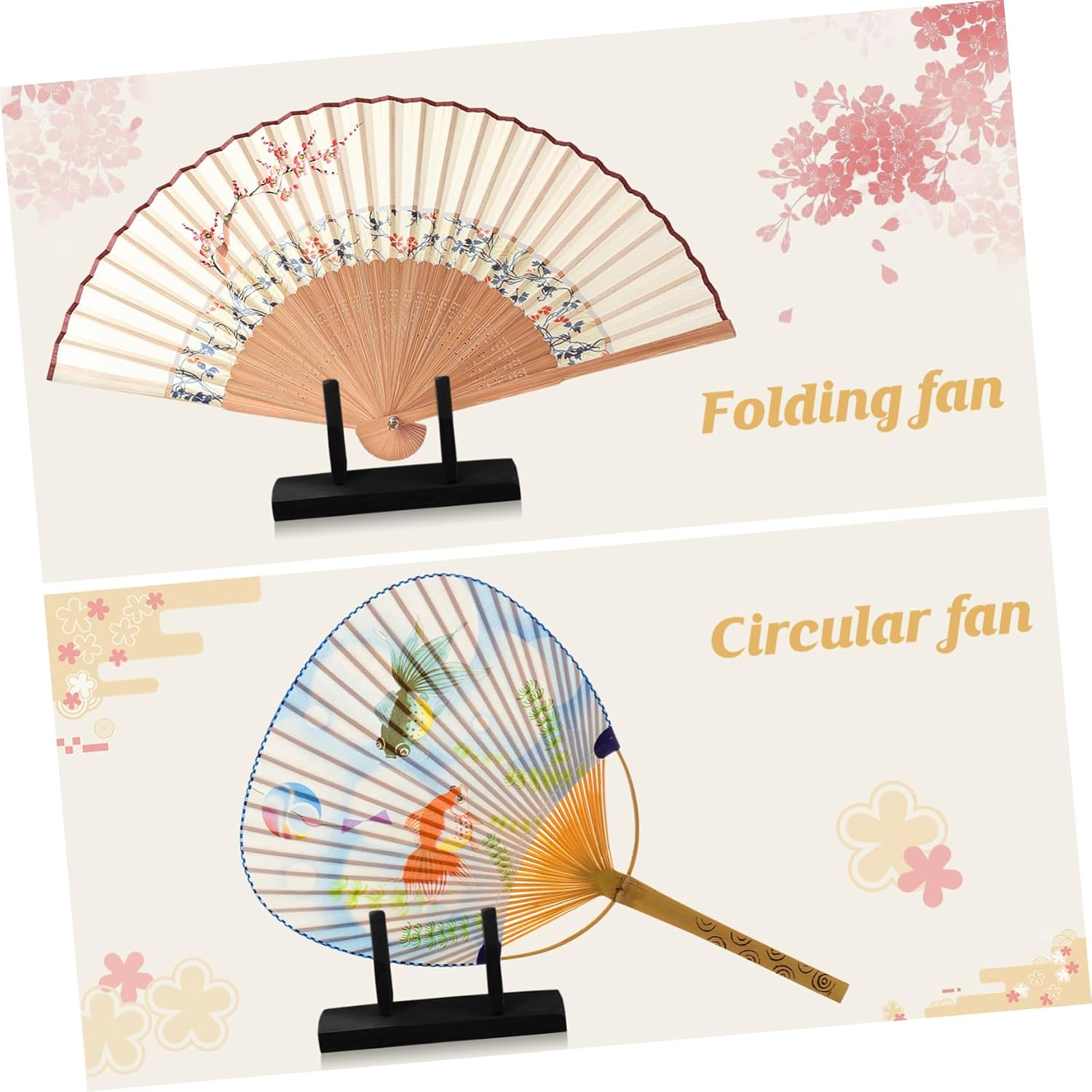 Japanese Folding Fan Stand Holder Bracket Sturdy Design for Displaying Handheld Fans Flat Surfaces for Japanese Culture Enthusiasts
