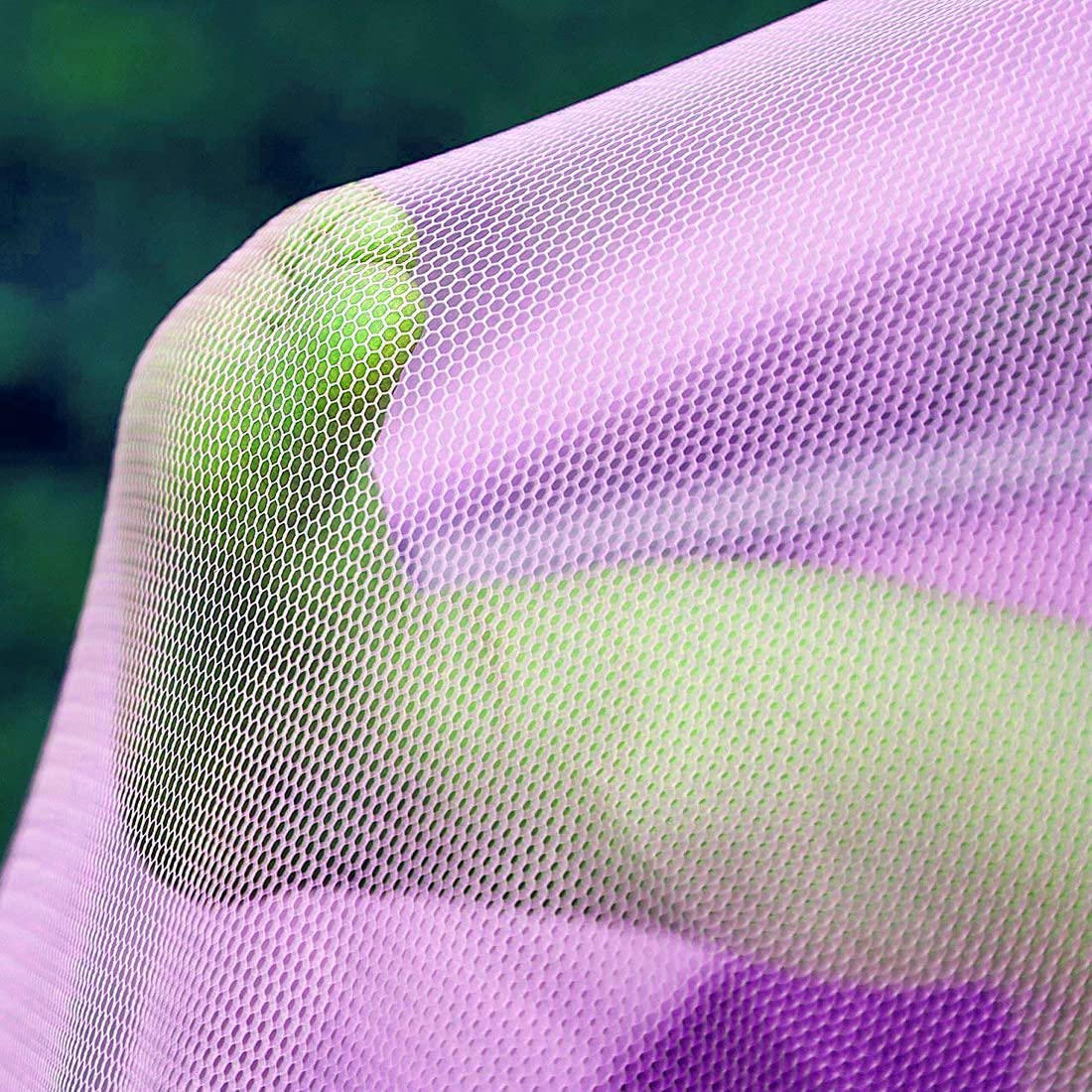 King Shine Mosquito NET for Double Bed Nylon Material-Mosquito Net for Baby | Bedroom | Family | Size Bed Mosquito Net | Suitable for Singal- Double Bed | Machardani for Bed FT (Pink-8x8) 1
