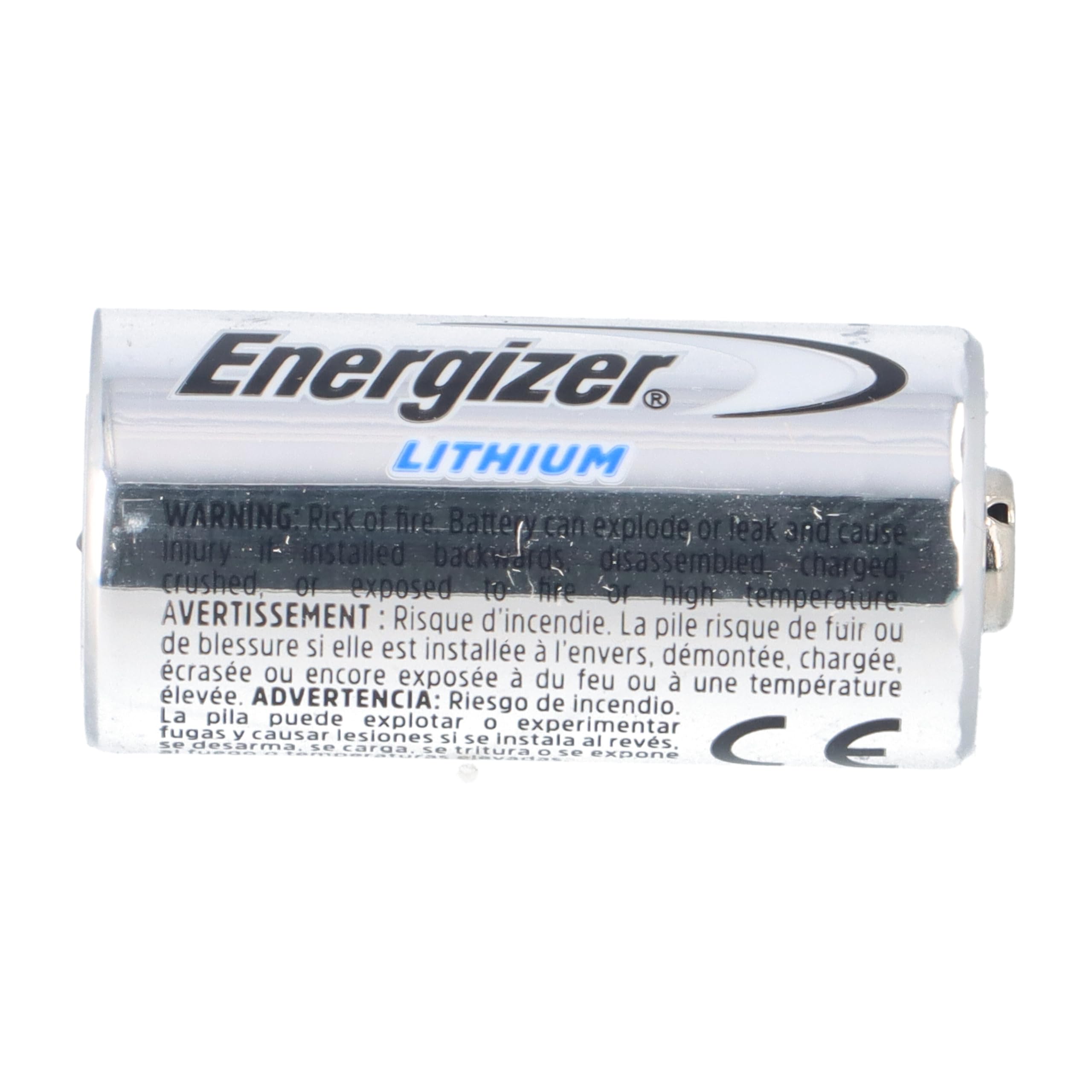 Batteria al litio CR123A 3V EL123AP Set 50 1500mAh Li/MnO2 con PTC ad alta corrente – Batteria monouso per fotocamera, sistema di allarme, torcia – Energizer
