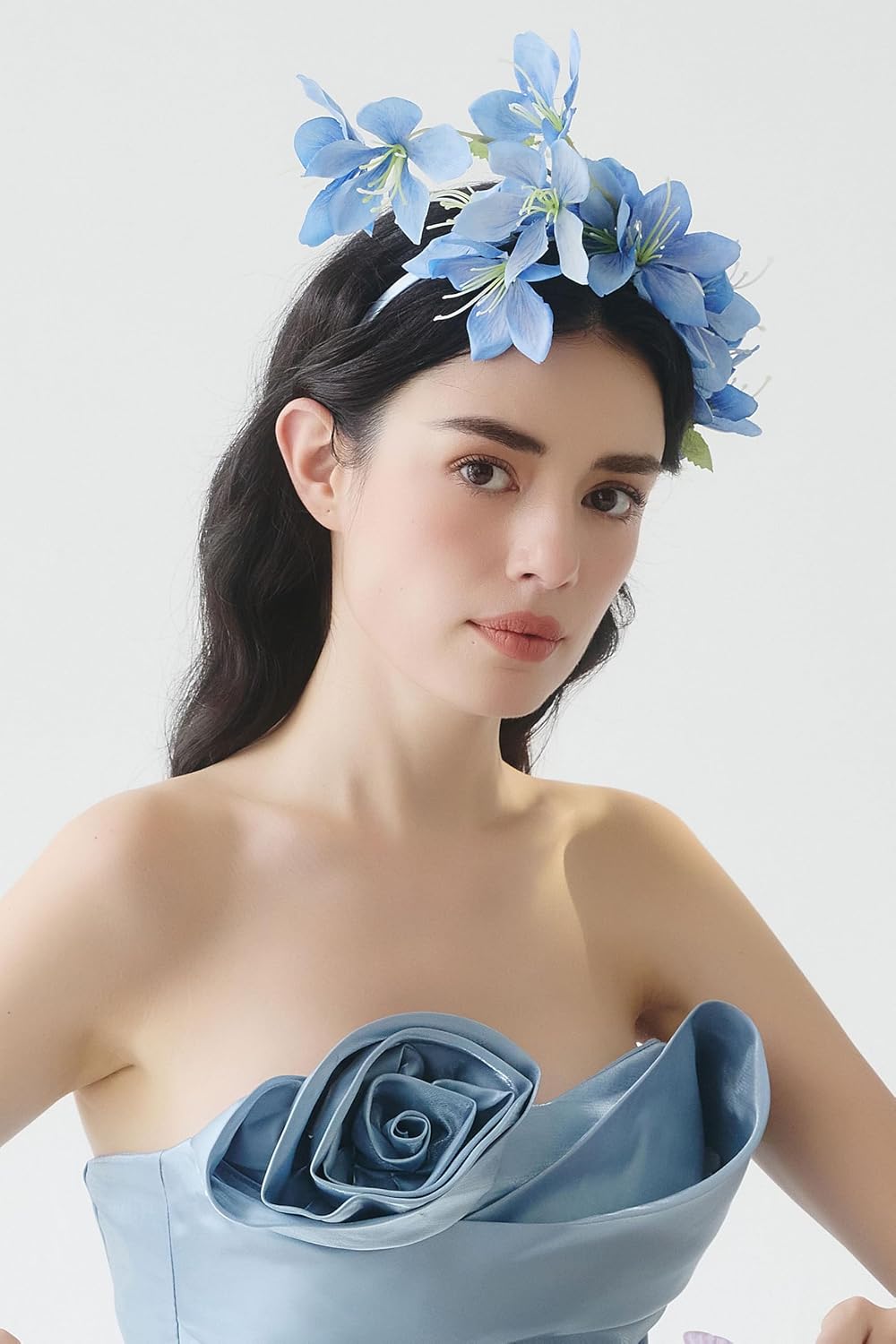 Coucoland Flower Fascinators for Women - Tea Party Floral Headband Church Kentucky Cocktail Derby Hats for Wedding Costume