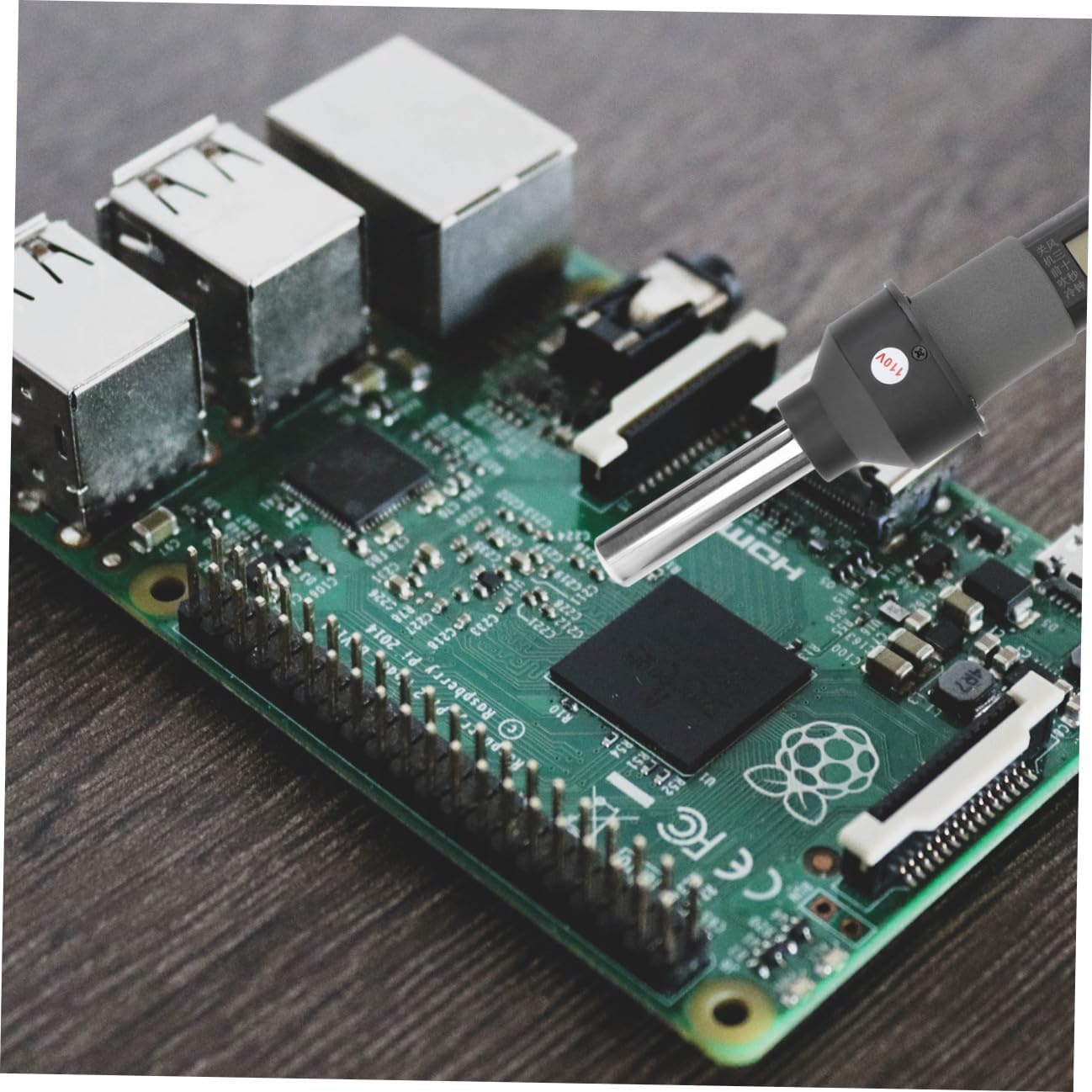 Mikikit 110v Portable Heat Gun Soldering Station Lcd Display Hot for Desoldering Temperature