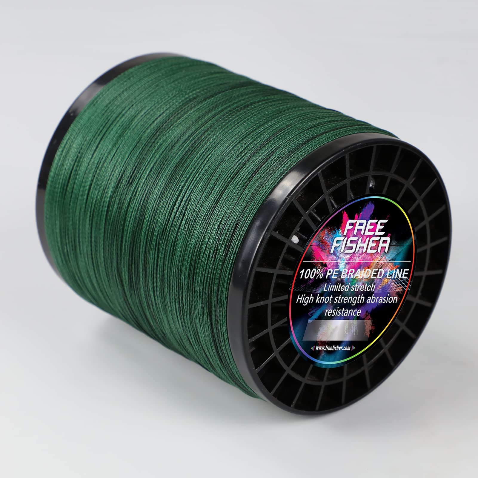 Hilo Trenzado Pesca 300m/1000m/2000m 4 Trenzados Resistentes Desgaste Suaves Hilos de Pesca PE Fuerte Tensión Línea Mar Pesca Línea 4.5-45kg, Verde Militar (2000m), 10# (0.55mm/45kg)