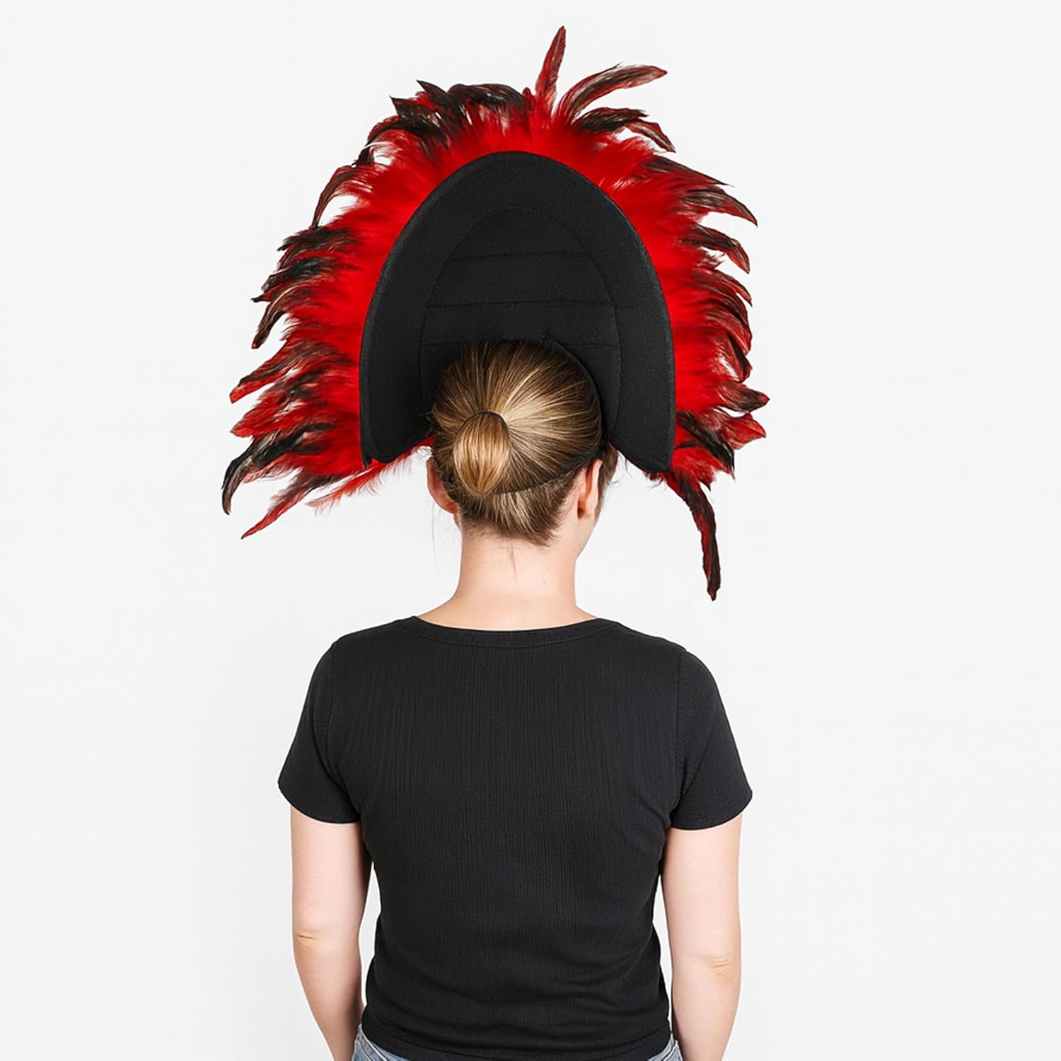 Feather Masquerade Mask Headpiece, Carnival Costume Accessory for Women, Showgirl, Mardi Gras, Halloween, Cosplay