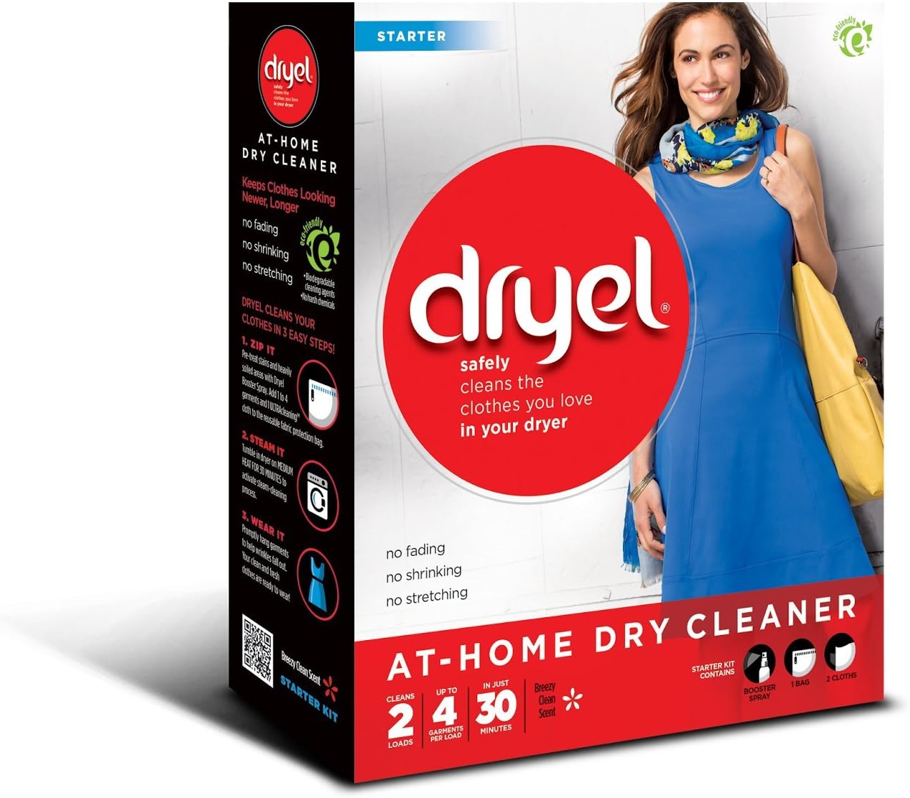 Dryel At-Home Dry Cleaner Kit, Gentle Laundry Care for Special Fabrics and Dry-Clean-Only Clothes, 5 Loads - 2 Pack