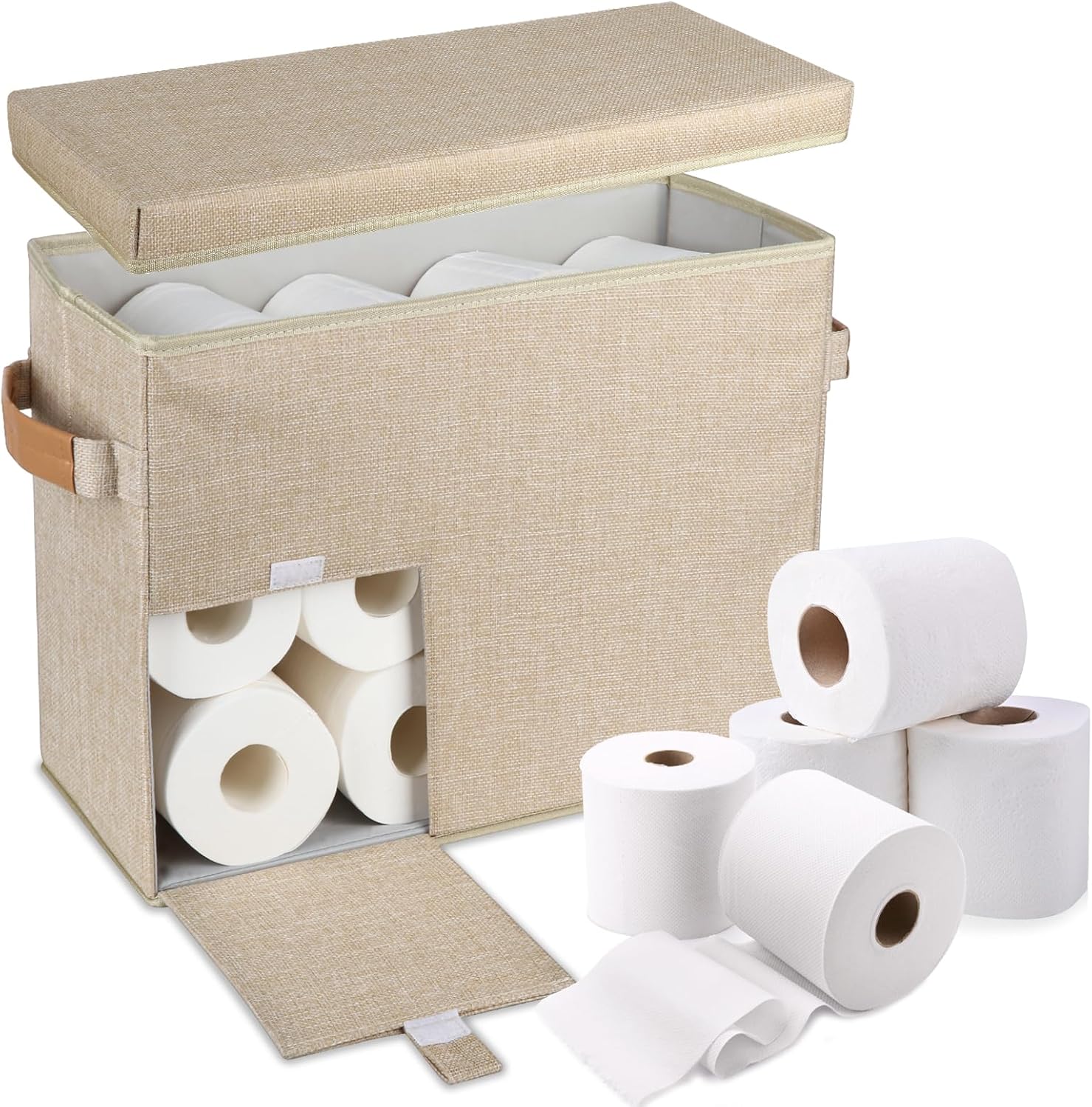 Amazon.com: Large Toilet Paper Basket, Foldable Toilet Paper Organizer ...