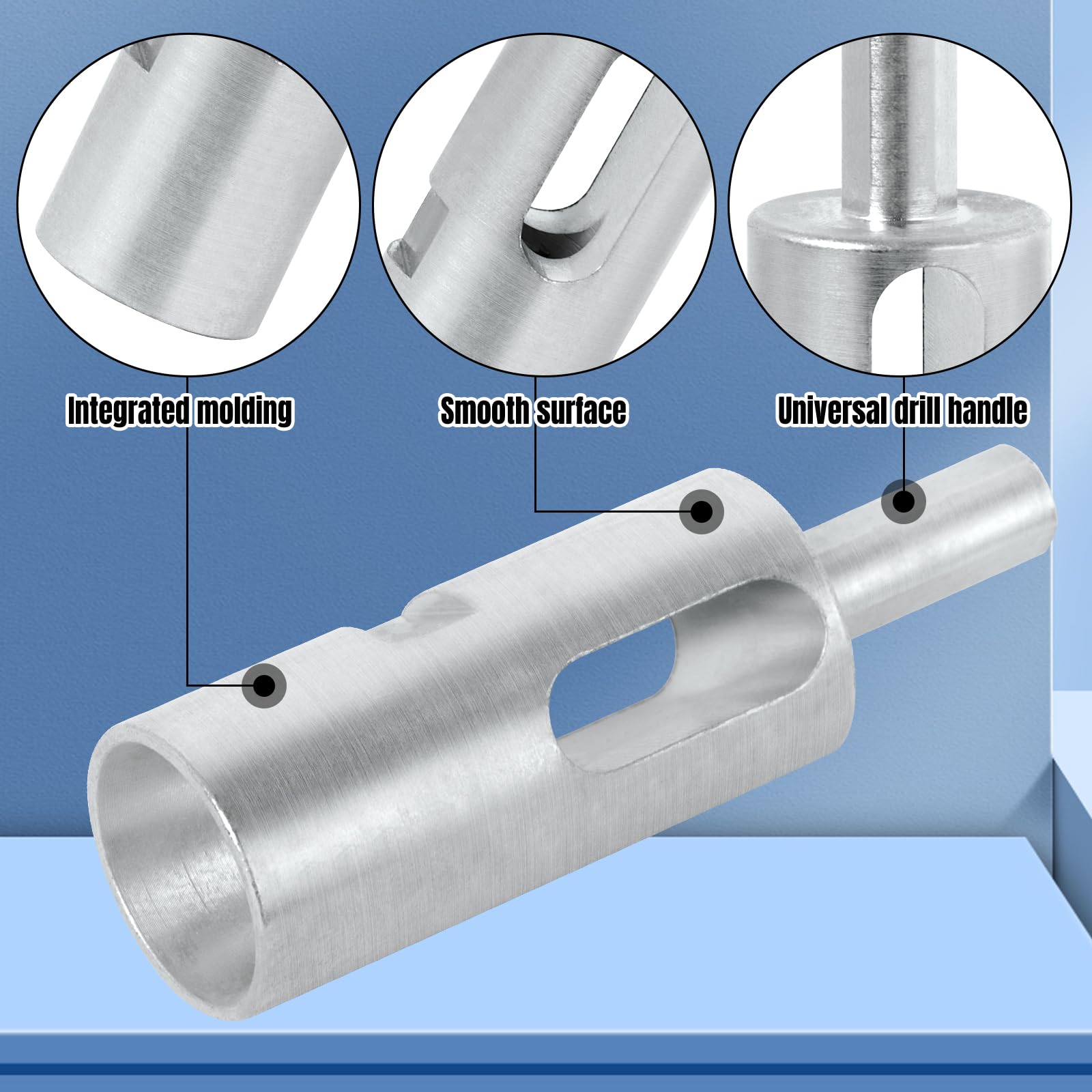 EZ Twist Fence Wire Tie Tool Kit – 9 & 11 Gauge, Fits 3/8" Drill Chucks For Chain Link Fencing