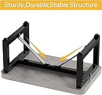 Vista 51 de Taburete de pie para adultos y niños, taburete resistente para armario, taburete de pie resistente para cocina, baño, dormitorio, soporta hasta 500