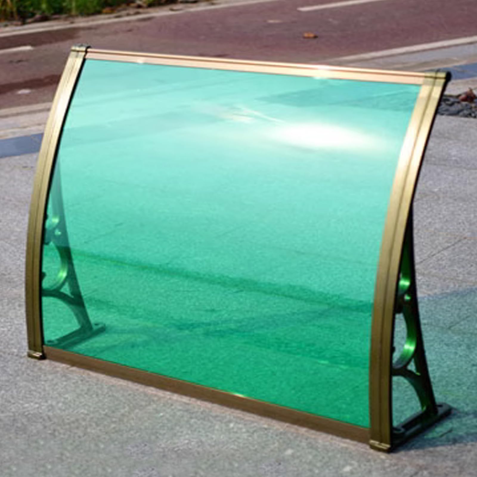 Protection UV pluie neige avec cet auvent de porte extérieure