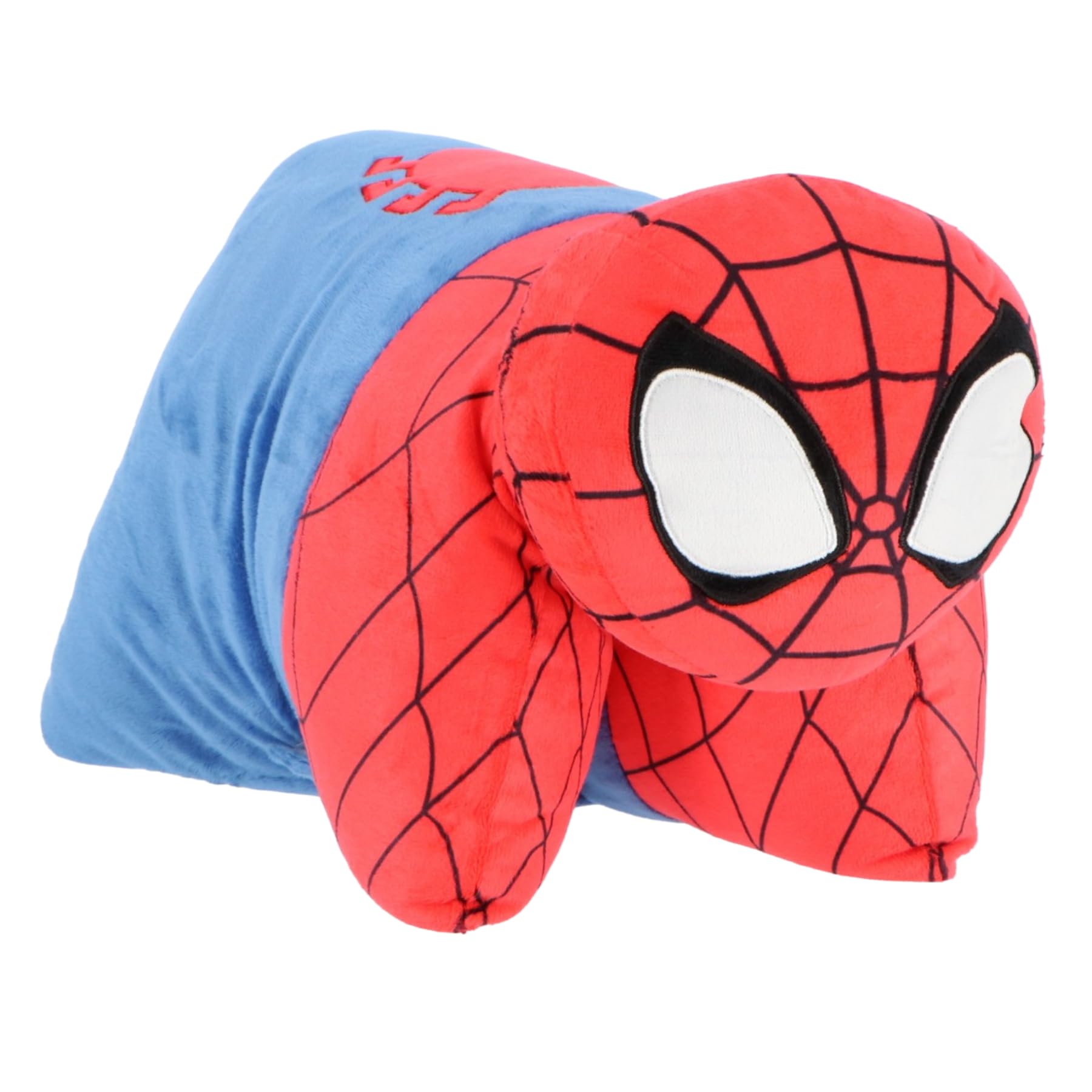 Marvel Spiderman Cuddly Pillow - 2-in-1 Plush Figure & Foldable Cushion for Children - Superhero Cushion Gift Idea for Boys