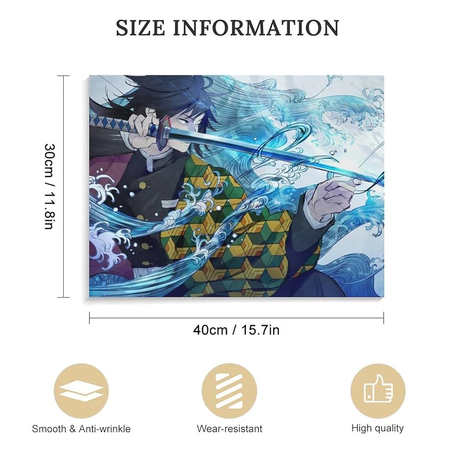 Amazon.co.jp: アートパネル 鬼滅の刃 水柱 冨岡義勇 装飾画