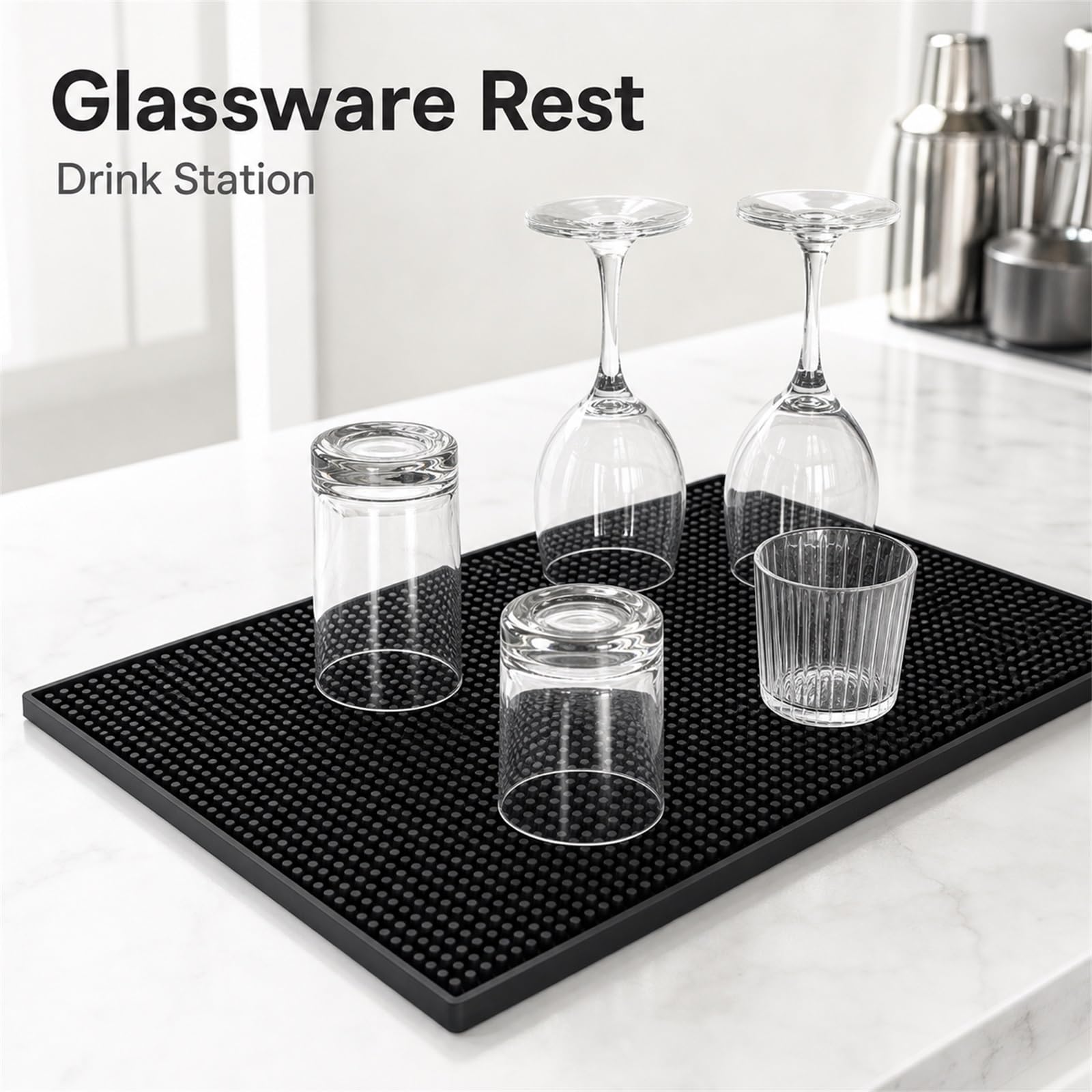 Alfombrillas de bar para camarero, tapete de derrames para hotel de whisky, tapete de servicio de bar, tapete de cocina para bar en casa, impermeable, antideslizante, fácil de limpiar, para bar de