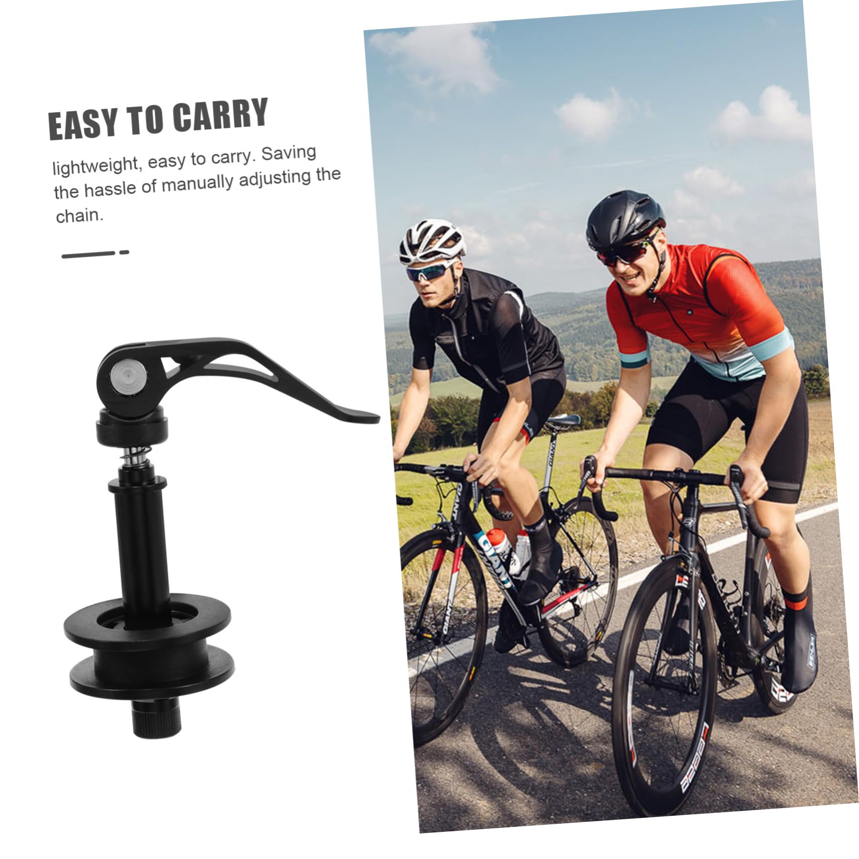 UPKOCH Traction de la chaîne arrière chaîne de vélo de Route Ajustable Outil de chaîne de vélo chaîne de vélos ajusteur de vélo tendeur de chaîne vélo Plastique Noir