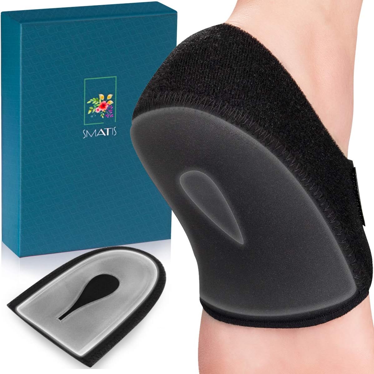 Heel Protectors, Cups for Plantar Fasciitis, 2PCS Cushion Achilles Tendonitis Bone Spur Aching Feet Relieve Pain(Size: Women 6-11 + Men 6-10)