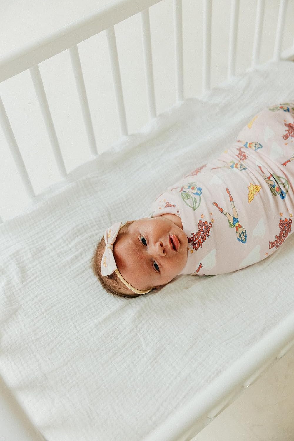 Copper Pearl Bowtie Baby Bow Wonder Woman™