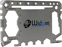 Vista 1 de Herramienta de bolsillo de supervivencia, multiusos, 43 en 1, tamaño de tarjeta de crédito, billetera, ninja, multiherramienta, plata