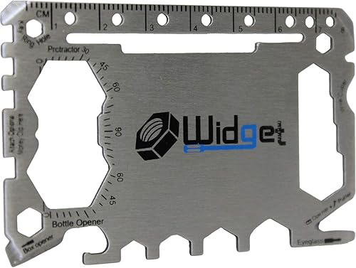 Herramienta de bolsillo de supervivencia, multiusos, 43 en 1, tamaño de tarjeta de crédito, billetera, ninja, multiherramienta, plata