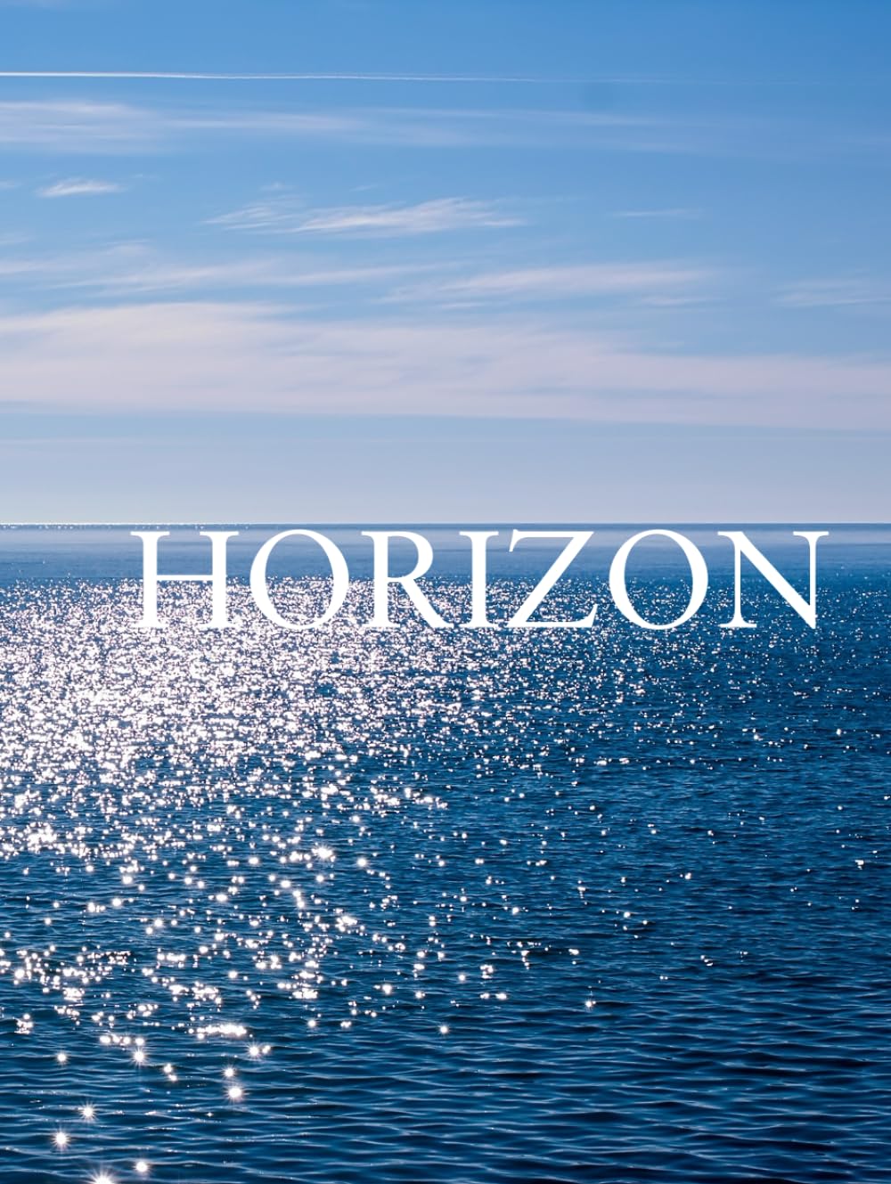 Horizon: Coastal Decorative Book | Modern Beach House Accent for Coffee Tables and Shelves