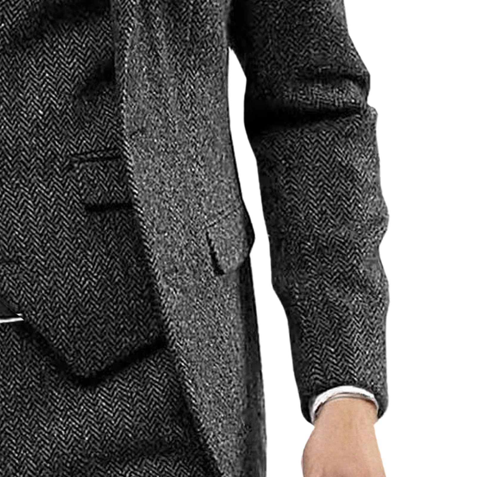 Traje de 3 piezas de tweed para hombre, traje de esmoquin formal y ajustado, traje de esmoquin formal, blazer, pantalones, chaleco