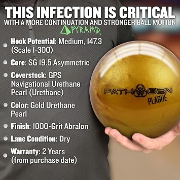 Pyramid Pathogen Plague Pearl Bowling Ball