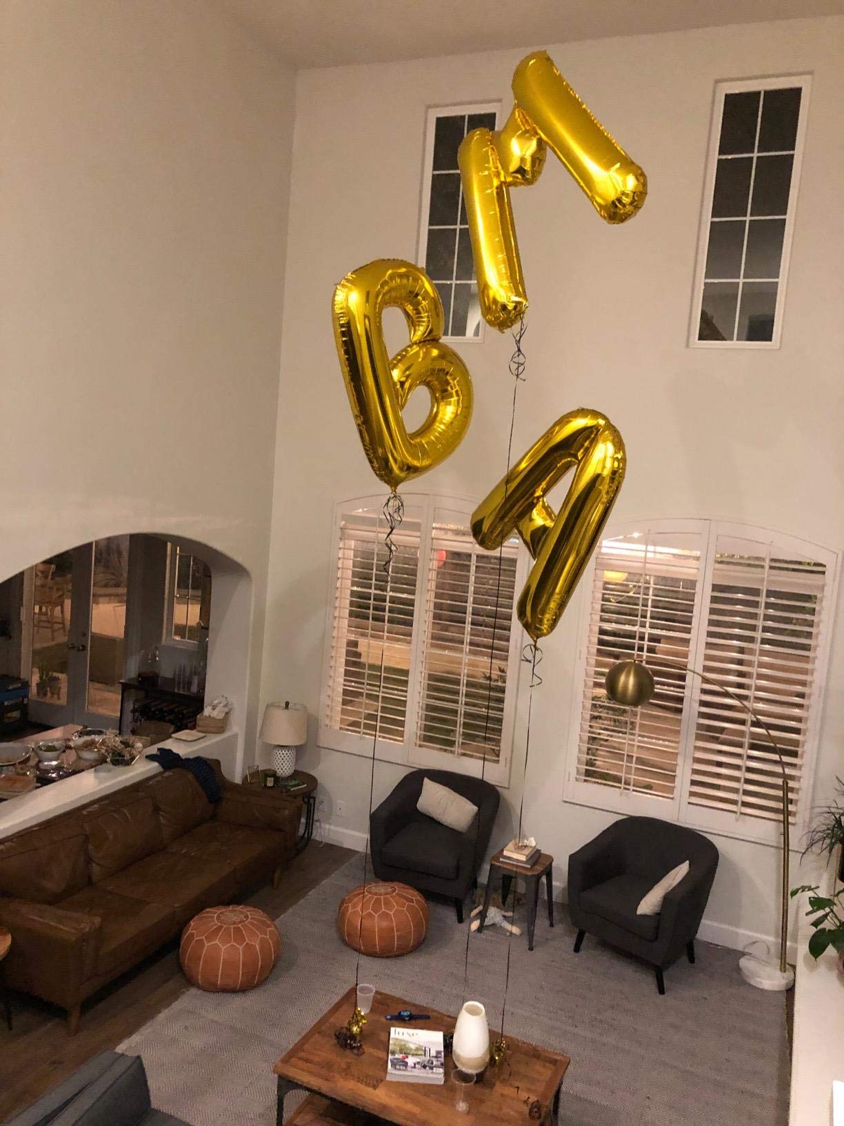 Grande Pellicola Mylar Elio Lettera Palloncini 40 Pollici Argento Palloncini Alfabeto Lettere Per Compleanno Doccia Nuziale Decorazioni Anniversario (Letter F