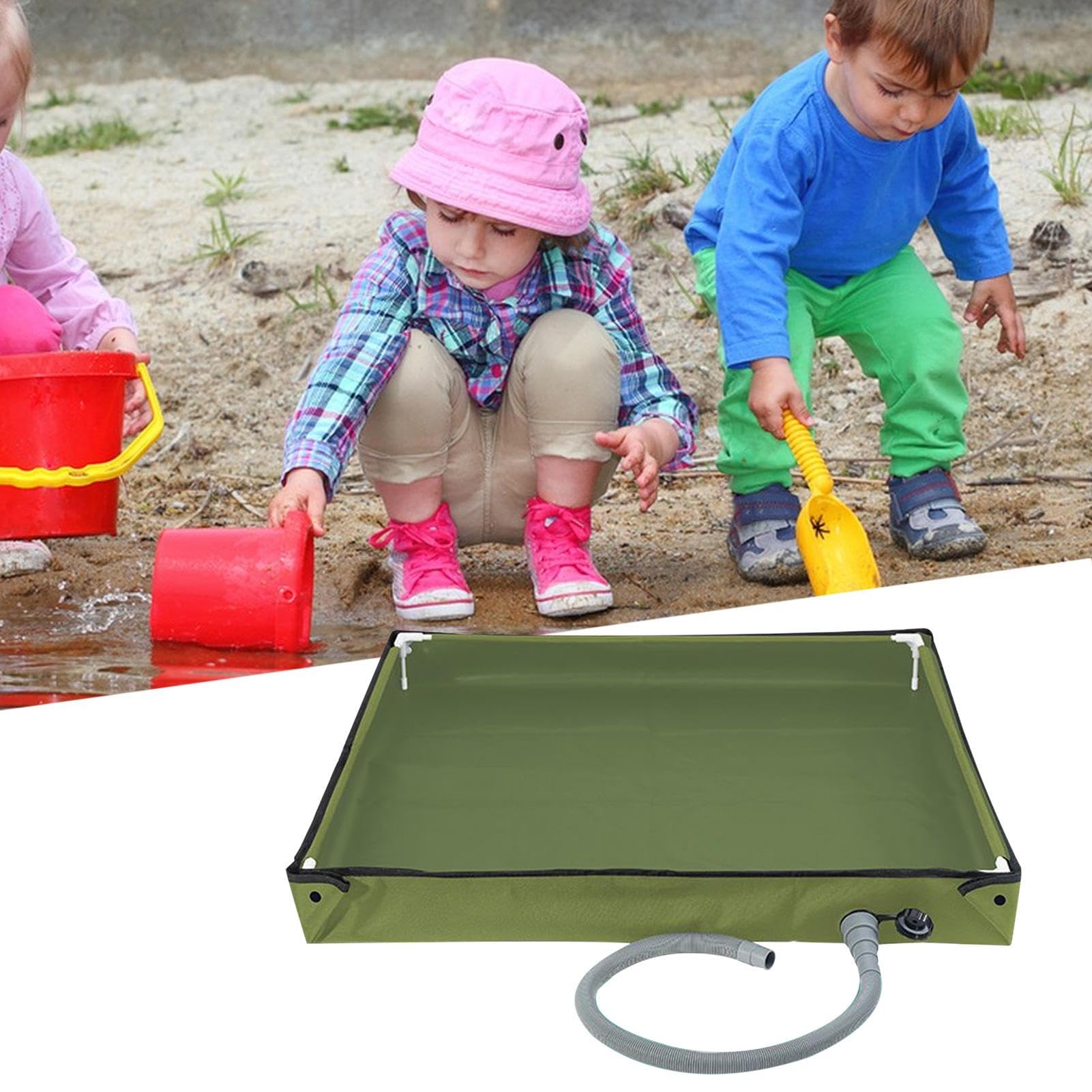 Bandeja de ducha plegable para camping, plato de ducha portátil, plegable para camping, ducha