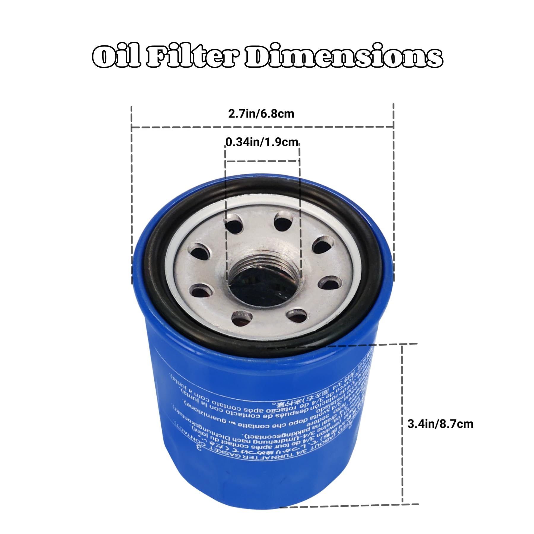 Carkio 15400-PLM-A02 Filtre à Huile Avec Bougie D'allumage Pour Moteur GX610 GX620 GX630 GX660 GX670 GX690