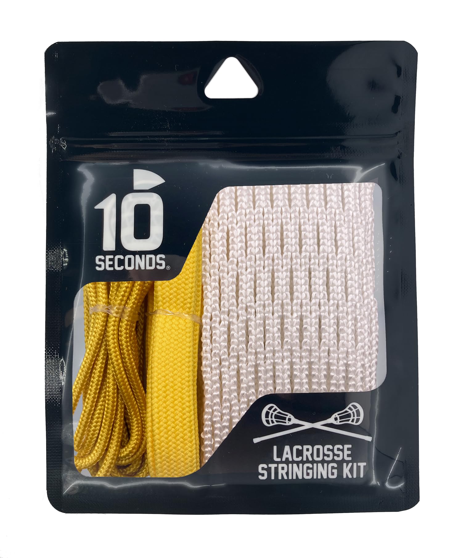 10 Seconds - Proline Lacrosse Stringing Kit Mesh, Weather-Resistant and Precision Stringing. includes: Shooting String, Shooting Lace, Sidewall and