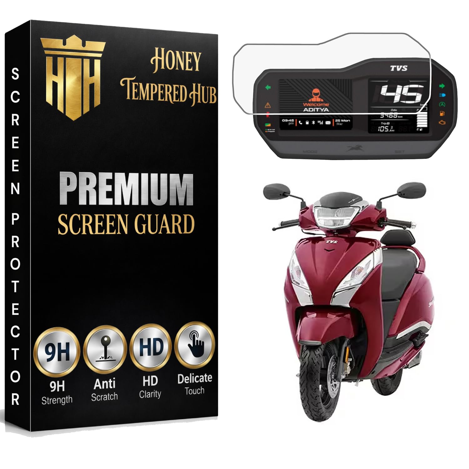 SCREEN GUARD FOR NEW SUZUKI BURGMAN STREET 125 SCOOTER FACELIFT 2026 - RIDE CONNECT TFT EDITION PROTECTOR / HD Clarity / NEW Burgman street 125 2026 Display Speedometer Console Accessory [Not Tempered Glass] — Amazon image 13