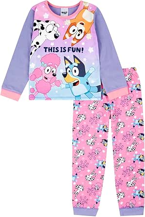 Bluey Girls Pyjamas | Bingo, Coco, Chloe PJs Set | Cotton Pyjamas