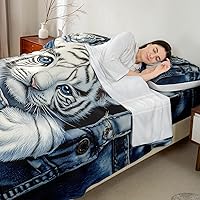 Vista 26 de Whisky - Juego de sábanas para niños, tamaño King, juego de ropa de cama rústica retro de grano de barril, decoración de habitación de niños