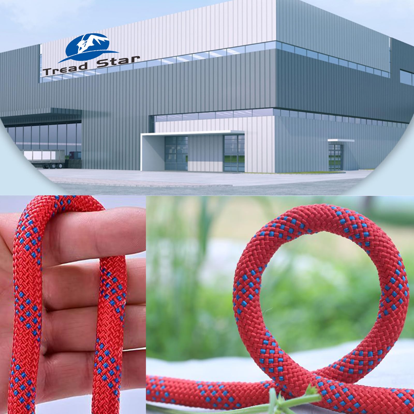 Cuerda de polipropileno, 10 mm - 30 m, color rojo, cuerda de polipropileno, para exterior, cuerda de nailon, cuerda trenzada (rojo, 10 mm - 30 m)