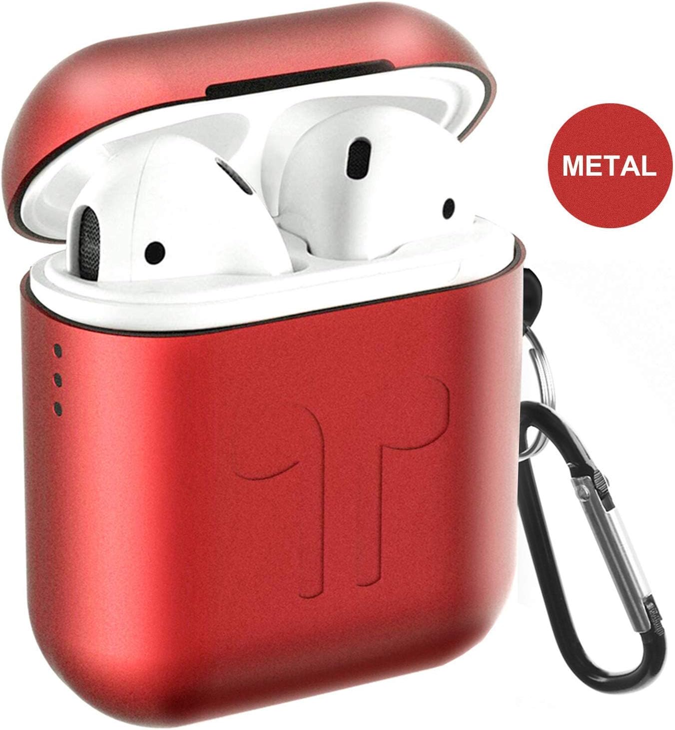 Metal Airpods Case Newest Full Protective Skin Cover Accessories Kits Compatible Airpods 1&2 Charging Case[Not for Wireless Charging Case]