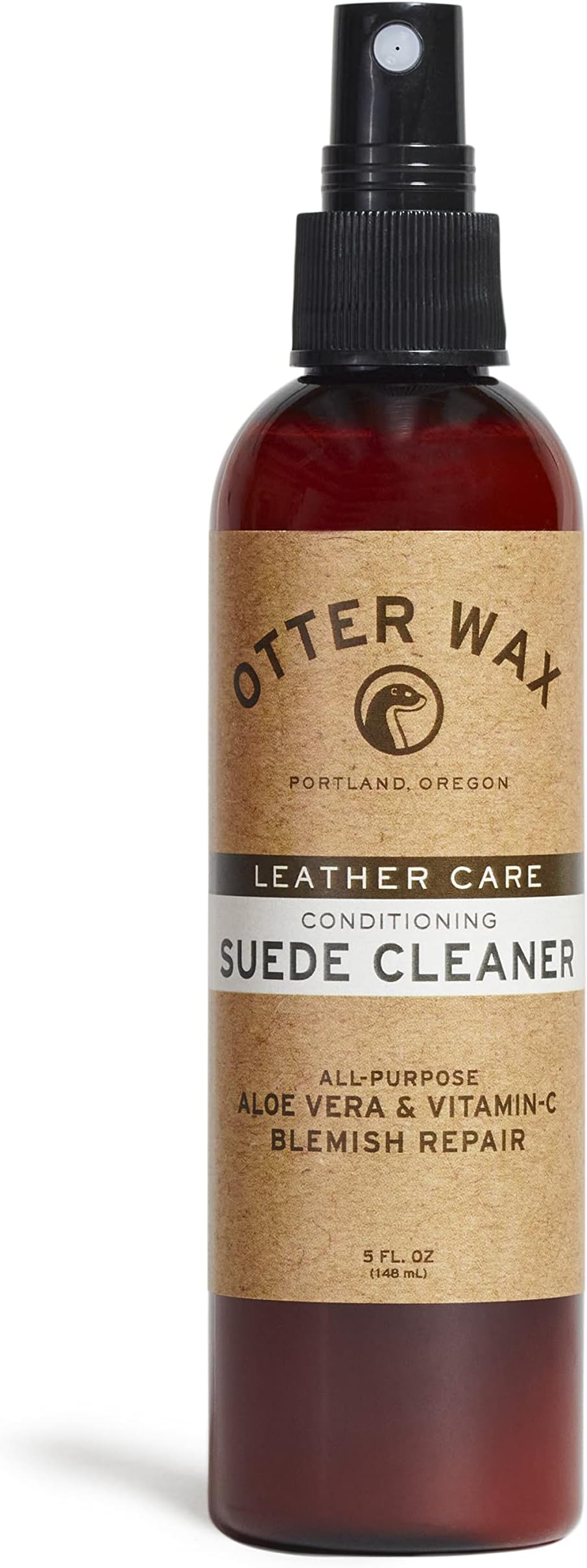 Otter Wax Suede and Nubuck Cleaner - 5 oz - Versatile Blemish Repair and Conditioner – All-Purpose with Aloe Vera and Vitamin C for Delicate Leather – Safe for All Suede and Nubuck Leather