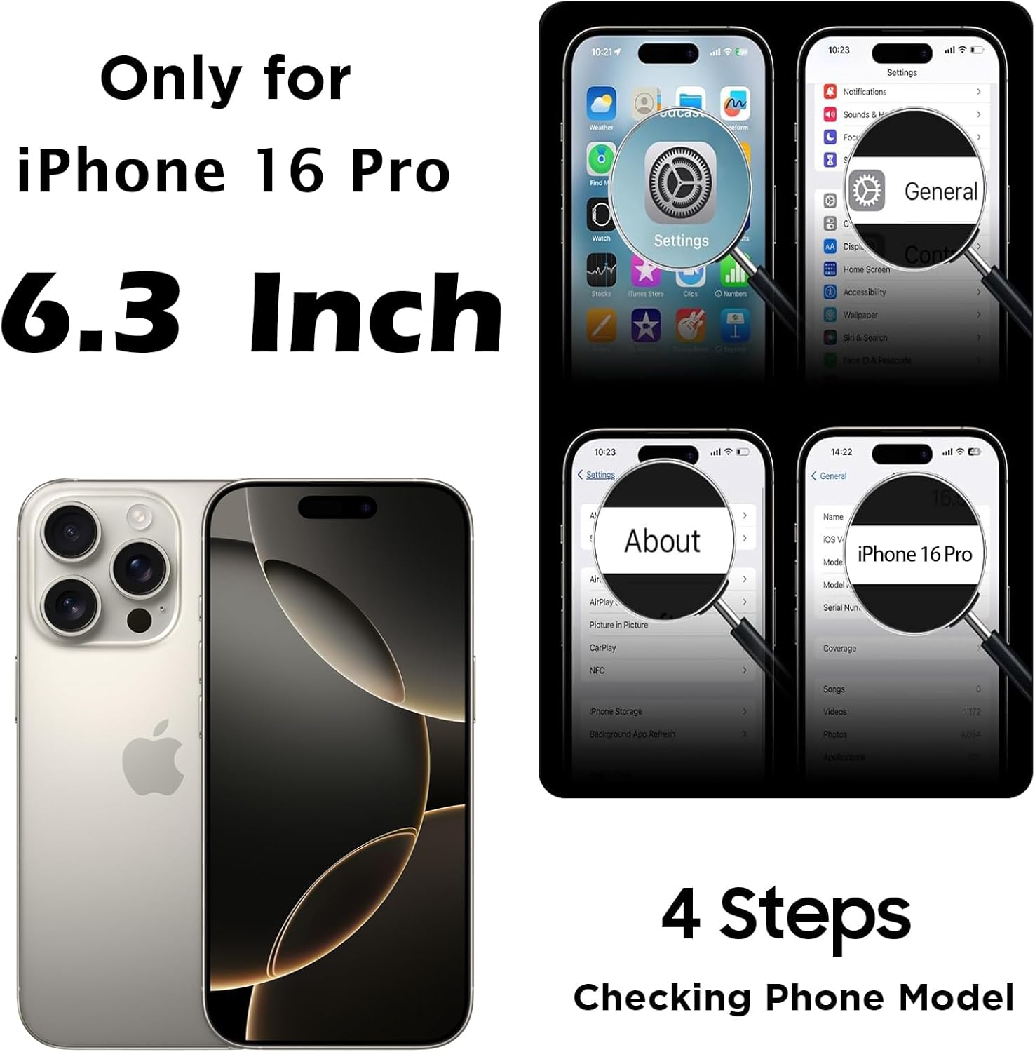 Compatible with iPhone 16 Pro Case Cool Camo Shark Street Fashion Design for Boys, 3-Layer Rugged Shockproof Hard Plastic Bumper Silicone Rubber Heavy Duty Protection Cover - Image 2