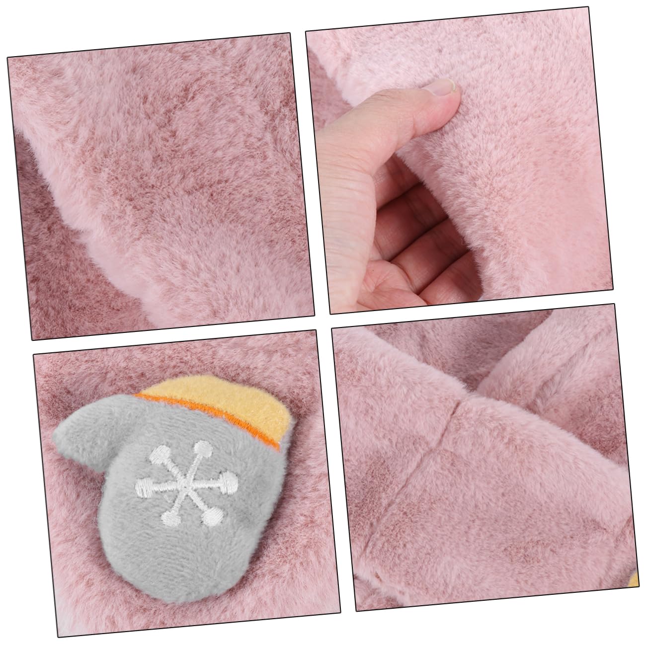 COLLBATH Thick Plush Scarf for Boys Winter Boys and Girls Scarf Christmas Knitted Children's Neck Warmer