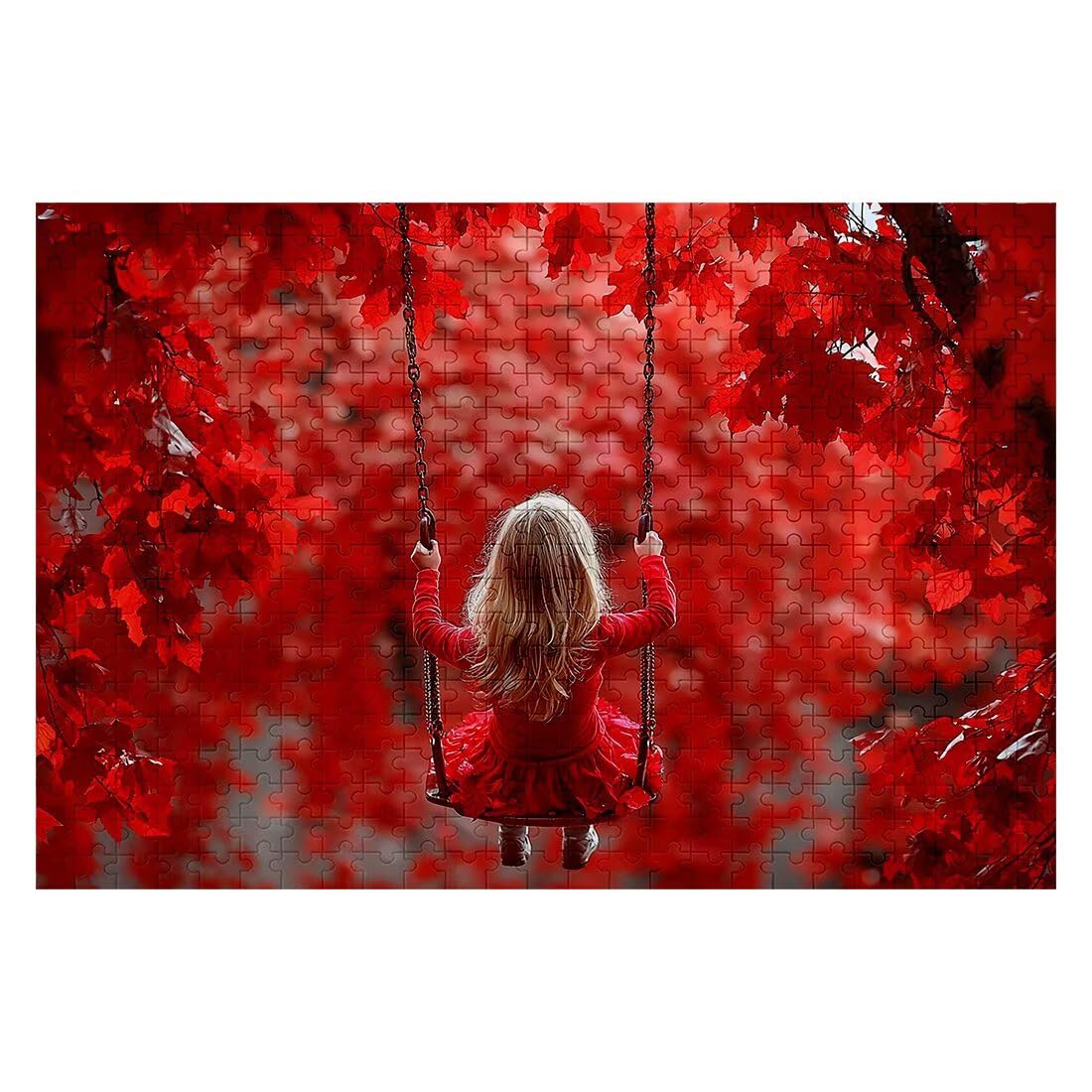 Puzzle 3000 elementów, dla dorosłych, jesień, liść, klasyczne drewniane puzzle dla dorosłych, 122 x 81 cm, niepożądane wyzwanie, gra edukacyjna, puzzle dla całej rodziny, relaksacyjny, prezent dla