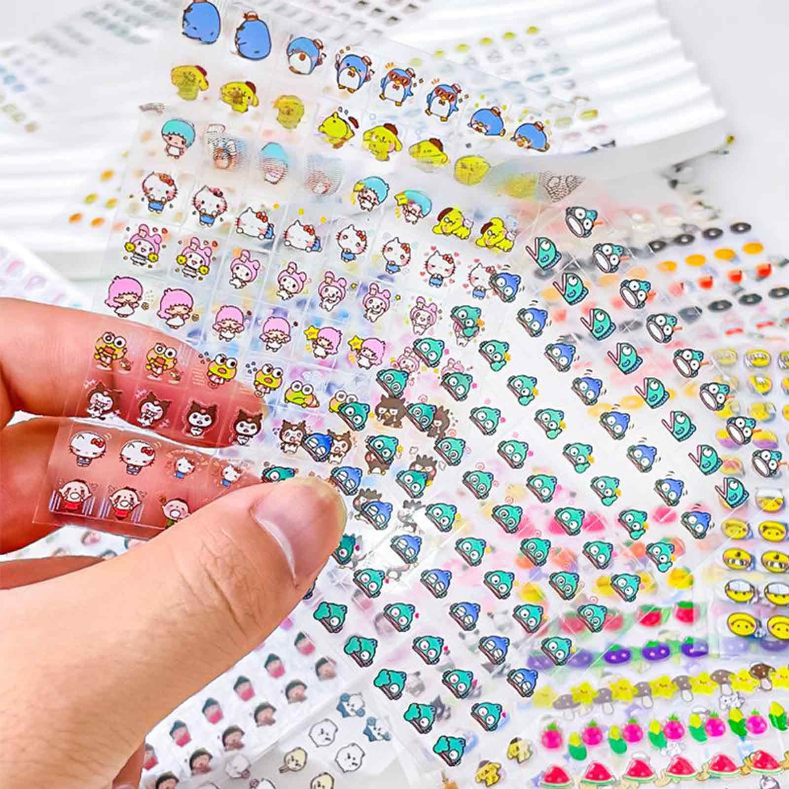 アート〜you are smiie is...〜 60 Sheets Nail Art Kit for Girls 6-12, Cartoon Nail Stickers, DIY