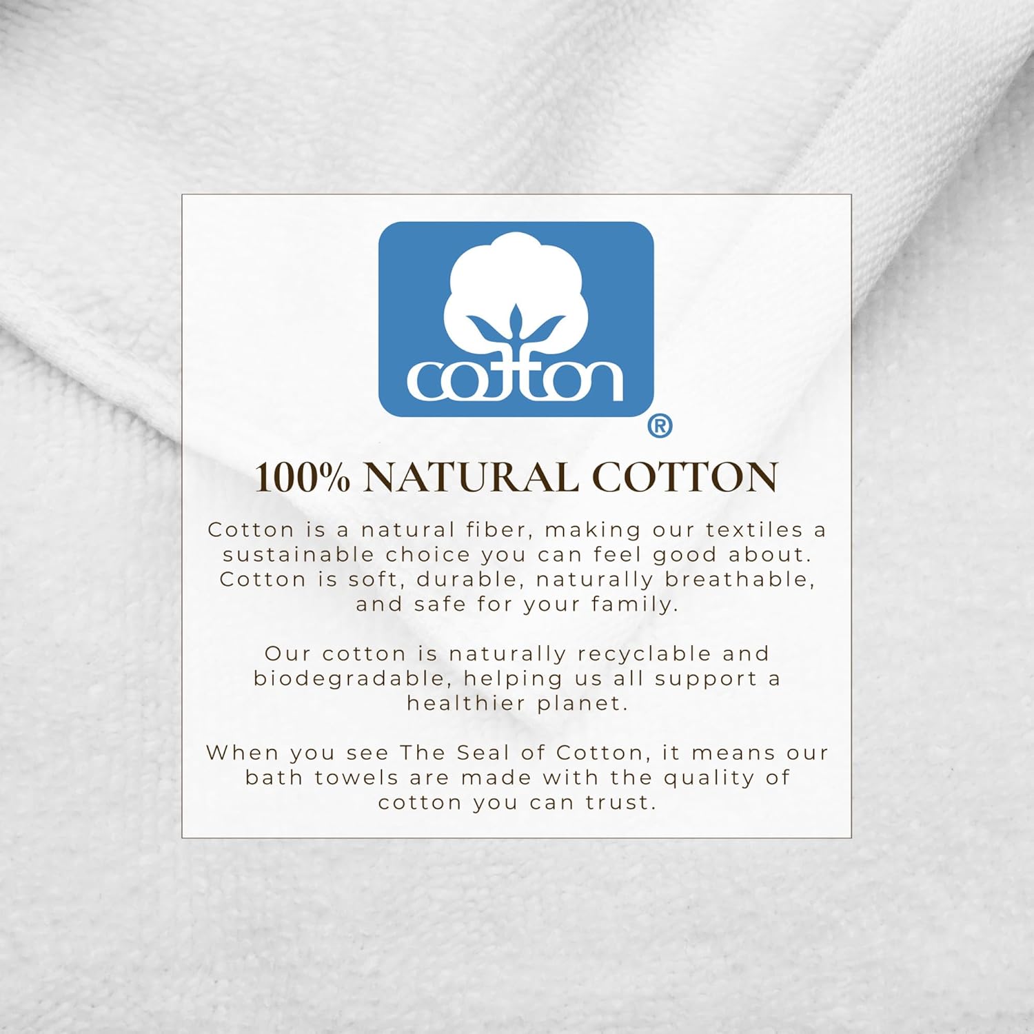 Great Bay Home Blue/White Bath Towel Set - Ultra-Soft Cotton, Boho-Chic Border Design - 2 Bath Towels, 2 Hand Towels, 2 Washcloths - Absorbent, Quick-Dry, Lightweight Bathroom Towels