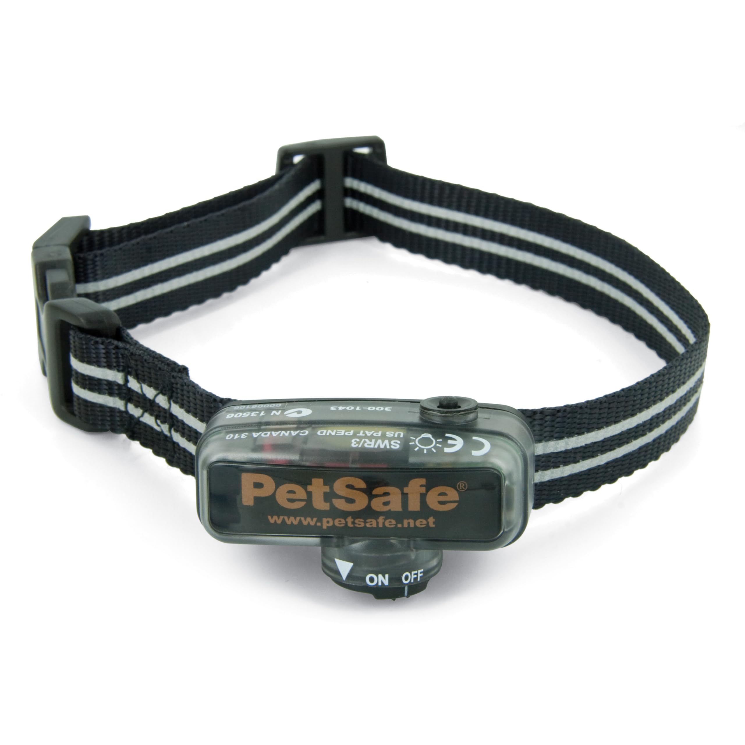 PetSafe Deluxe Little Dog In-Ground Fence Receiver Collar - Lightweight Receiver Collar for Small Dogs - Adjustable Intensity - Waterproof - Reflective Strap - Tone & Static Correction