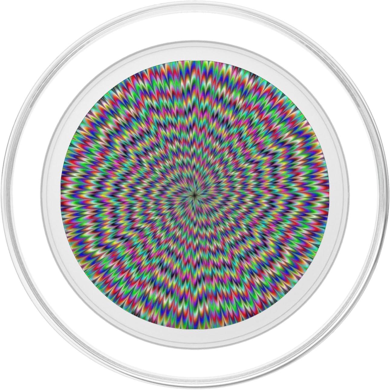 Mind Trick Optical Illusion Trippy Psychedelic Colorful PopSockets MagSafe PopGrip for iPhone