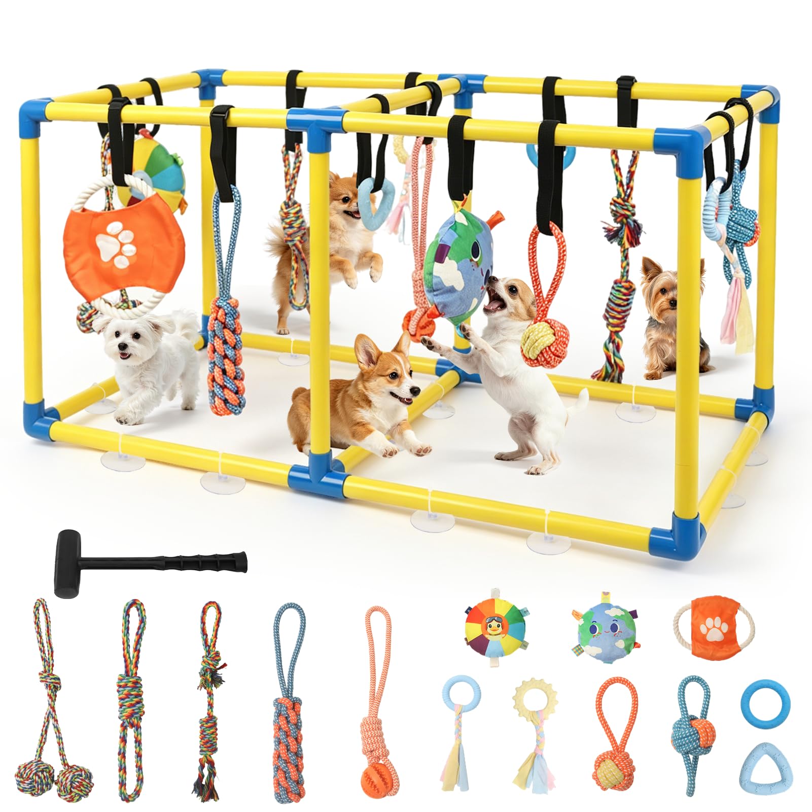 Photo 1 of XIAPIA Puppy Play Gym with 14 Hanging Toys