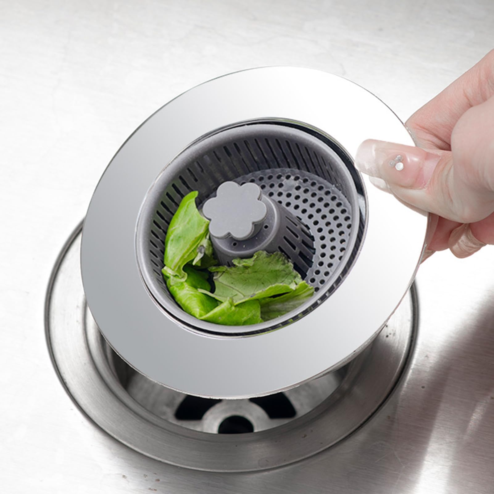 Rurunklee Filtro di scarico per lavello da cucina, filtro di scarico per lavello | Tappo per lavello universale e filtro per lavello da cucina - cestello di scarico per lavello con manico