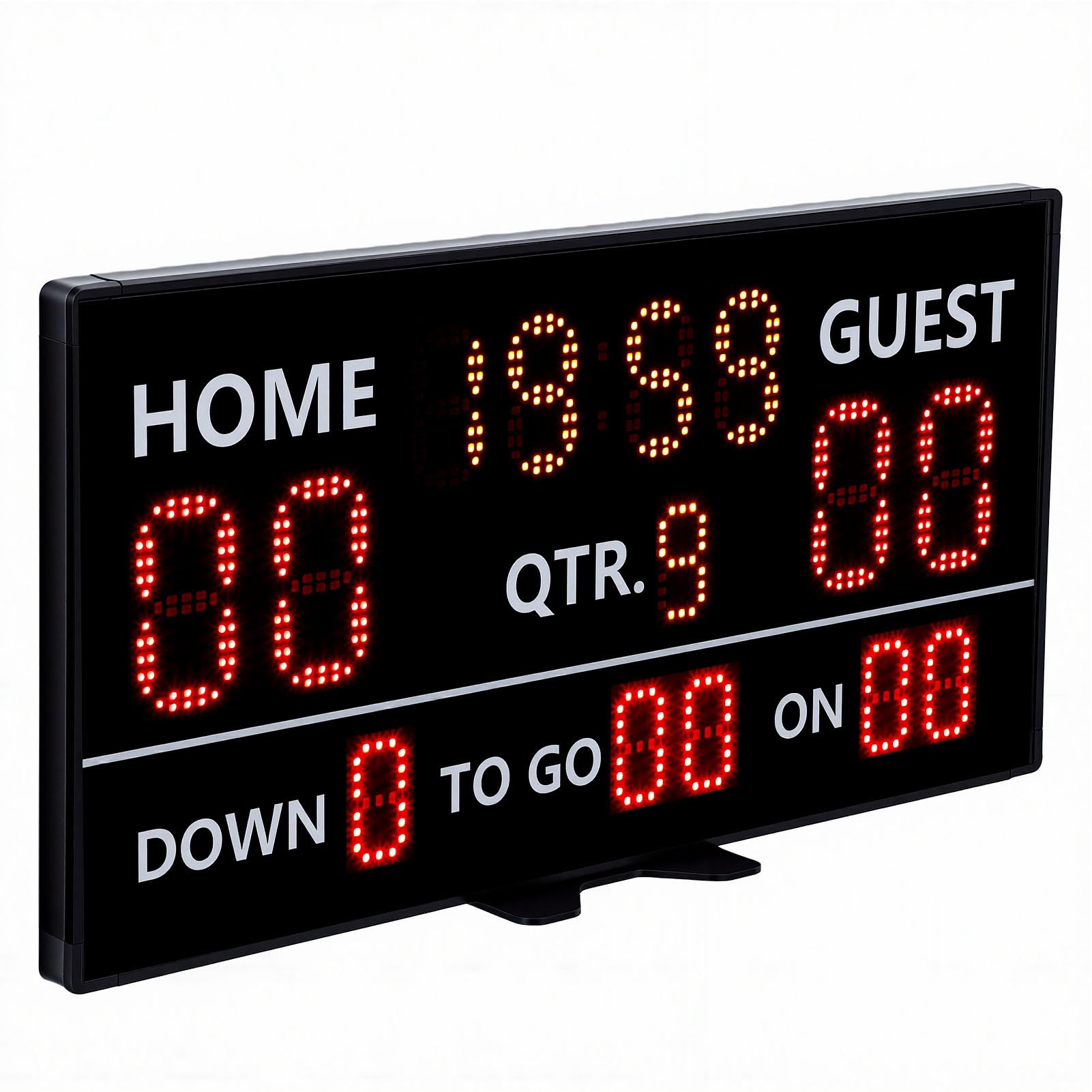 Tabellone Segnapunti Elettronico Tabellone Segnapunti Digitale LED con Telecomando Display a 14 Cifre Cicalino Timer per Basket Pallavolo Tennis Giochi di