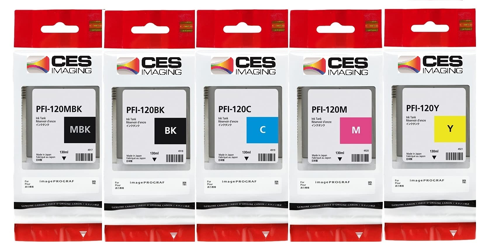 3年保証』 PFI-120 MBK その他シアン、イエロー、マゼンタセット 